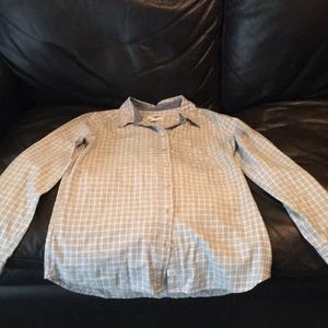 Small, long sleeve button down shirt